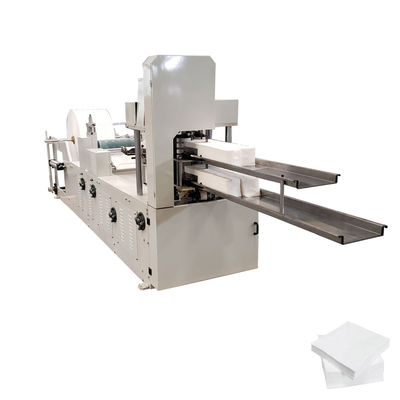 İki Katlı Güverte Kabartma Beyaz Peçete Doku Kağıt Yapma Makinesi 4.5KW 1.5T