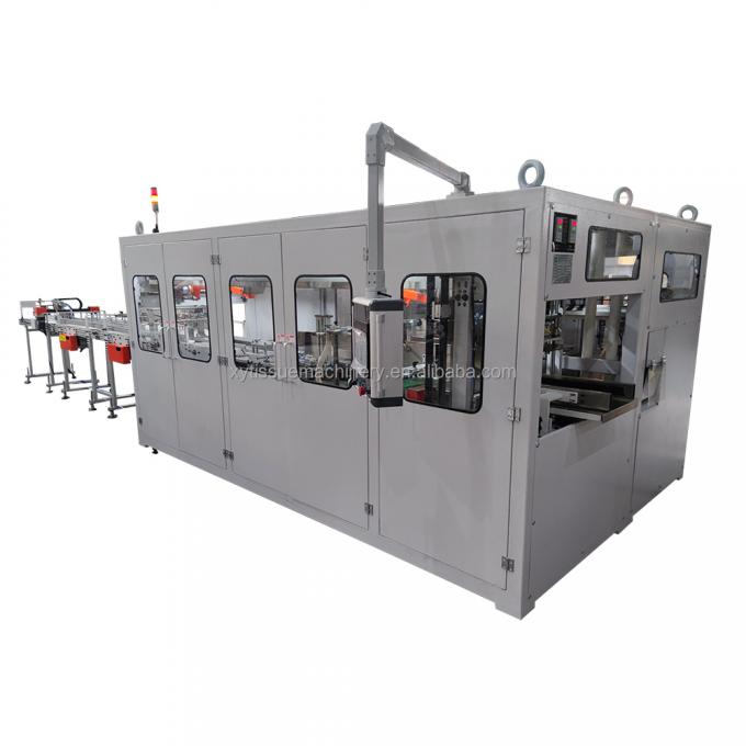 Tam otomatik 48 rulo paketleme küçük tuvalet kağıdı rulo makinesi üretim hattı kütük testere kesicisi ile 5