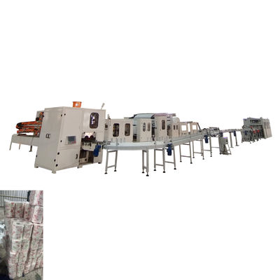 PLC Kontrolü Romanya Yüksek Hızlı Laminasyon Küçük Tuvalet Kağıdı Rulo Yapma Renkli Baskı Mutfak Havlu Makinesi Üretim hattı