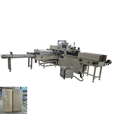 Tamamen otomatik 3D sarma 1/2/4/6 rulolu küçük tuvalet kağıdı ve mutfak havlusu rulosu paketleme makinesi